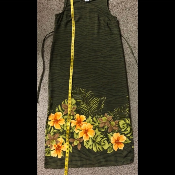 R&K Originals Dress Sz 10 🏝New without Tags Maxi Summer Beach tie waist - Picture 7 of 12